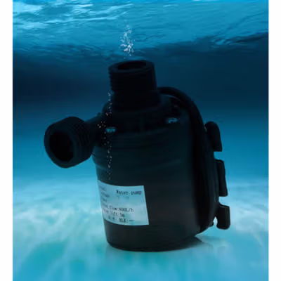 Taffware Pompa Air Aquarium Ikan Submersible Pump 12V 22W - 12V5M - Black — gambar 4