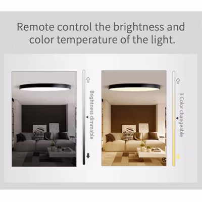 Iminovo Lampu LED Plafon Dimmable 18W 30cm 3in1 Color - XD-997A - Black — gambar 4