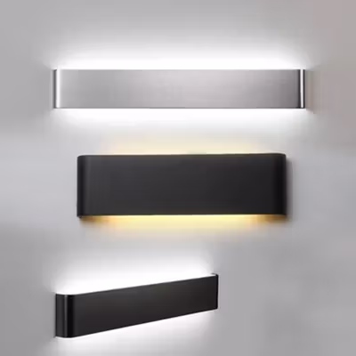 TaffLED Lampu Dinding Hias Minimalis LED Wall Lamp Aluminium 12W Warm White - B1001 - Warm White — gambar 4