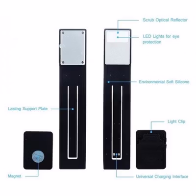 Lampu Baca Mini LED Detachable Clip Reading Lamp 3 Color 3000-6000K 3W - KD-20 - Black — gambar 4