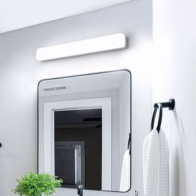 MAVESAN Lampu Cermin LED Minimalis Cool White 6500K 18W 40cm - MSL022 - White — gambar 4
