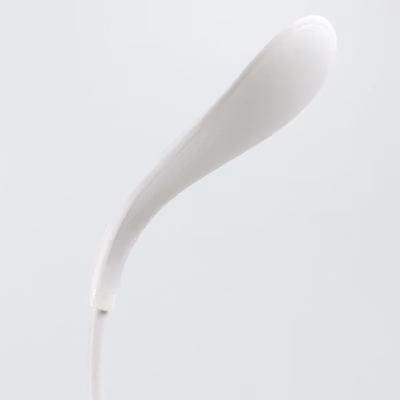 TaffLED Lampu Meja Belajar Desk Lamp Rechargeable 14 LED White Light - T301 - White — gambar 4