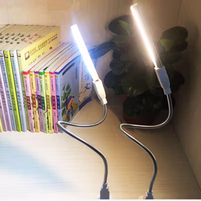 ZHMZH Lampu Baca Mini LED USB Strip Portable Cool White 12W 5V - SMD573 - White — gambar 4