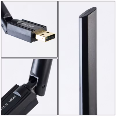 Eppfun USB Bluetooth Adapter 5.3 Receiver Transmitter Wireless 100M - EP10 - Black — gambar 4