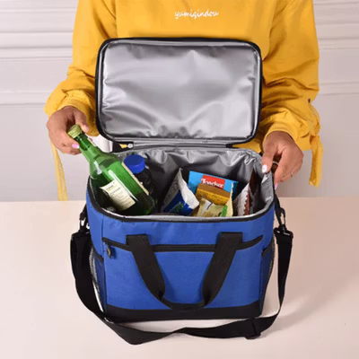 WEYOUNG Tas Pendingin Makanan Cooler Thermal Insulated Bag 18L - M40 - Blue — gambar 4