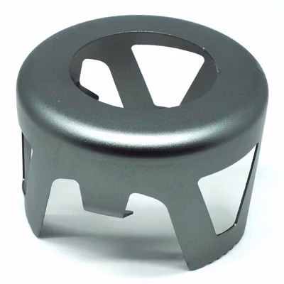 ALOCS Kompor Portable Spiritus Ethanol Methanol Compact Camping Stove - ALK01 - Black — gambar 4