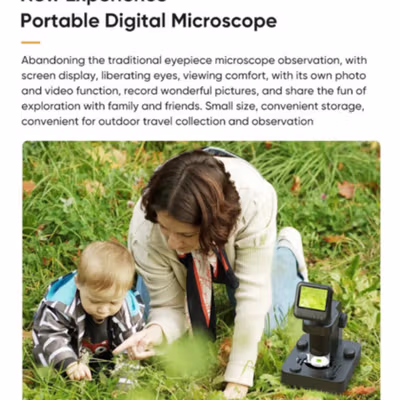 APEXEL Mikroskop Digital Portable Microscope 1um 1080P - APL-MS003 - Black — gambar 4