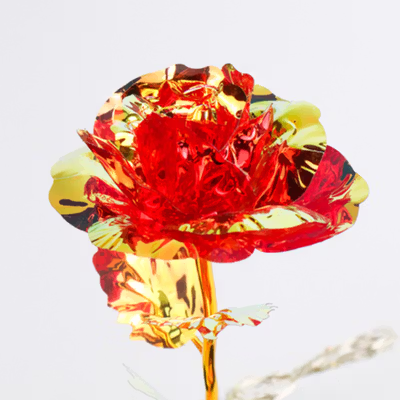 TaffHOME Lampu Meja Hias LED Illumination Rose Colorful Light - AC03 - Red — gambar 4