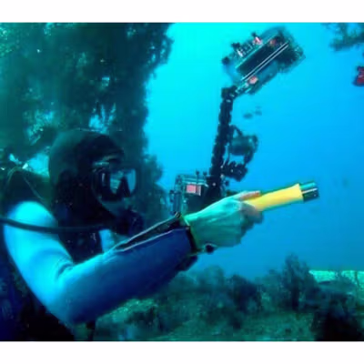 TaffLED Senter Bawah Air Scuba Diving Q5 180 Lumens - WY6018 - Black — gambar 4