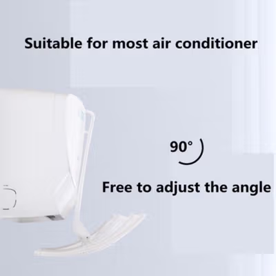 HOUSEEN Cover Angin AC Adjustable Air Conditioner Windshield Deflector - YH-JJ-80 - White — gambar 4