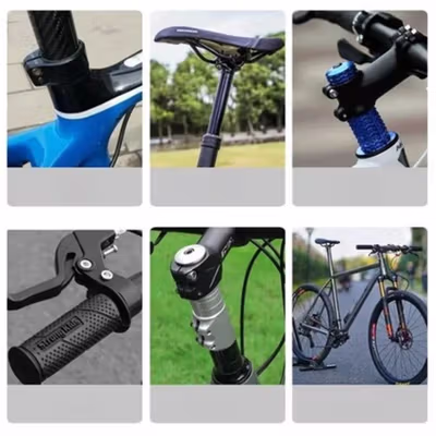 DEEM Gel Anti Slip Sepeda Carbon Fiber Metal Handlebar Seatpost 10g - D10 - Black — gambar 4