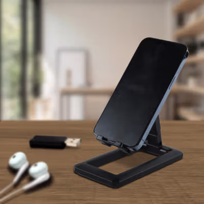 Cmaos Lazy Smartphone Holder Tablet Foldable Mobile Phone Stand - PPH229 - Black — gambar 4