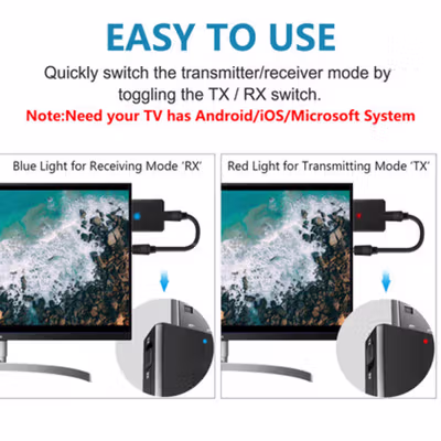 GOOJODOQ USB Dongle Bluetooth 5.0 Transmitter Receiver - ZF-169 Plus - Black — gambar 4