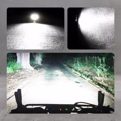 TaffLED Foglamp Lampu Mobil Truck IP65 24 LED Cool White 72W - JT072 - Black — gambar 4