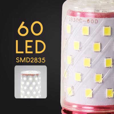 Green Eye Bohlam LED Corn Light Bulb E27 12W 60 LED Cool White - E262 - White — gambar 4