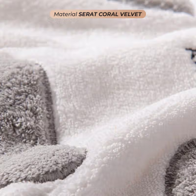 THE ARTISTRY Lap Tangan Gantung Model Kucing Hand Towel High Absorbent - CSJ-G2 - Gray — gambar 4