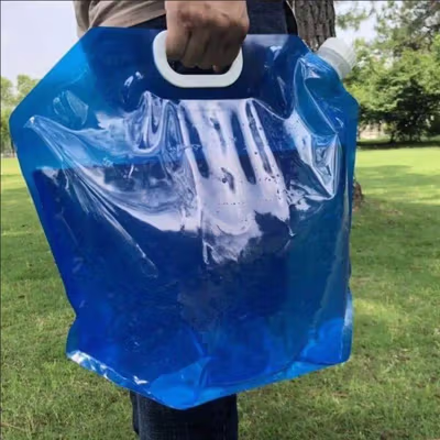 TaffSPORT Kantong Air Minum Portable Camping Water Storage 10L - ZDSD0 - Blue — gambar 4