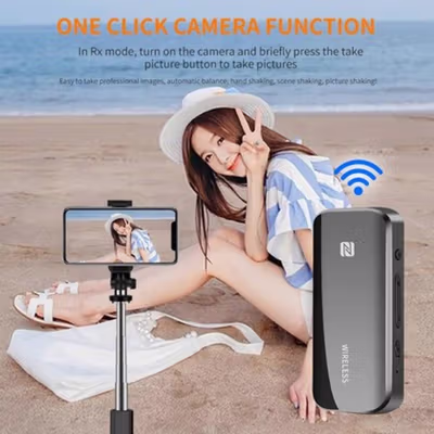 Kebidumei Bluetooth 5.1 Transmitter Receiver Adapter Audio NFC 3.5mm - T40 - Black — gambar 4