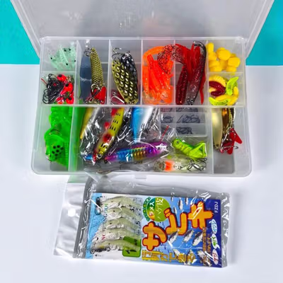 TaffSPORT Set Umpan Pancing Ikan Fishing Bait Kit 178 PCS - BMKT-02 - Multi-Color — gambar 4