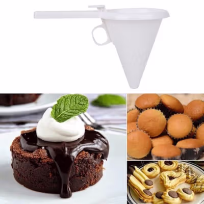 EELHOE Corong Dispenser Adonan Kue Adjustable Hand Hold Pancake - CTX220 - White — gambar 4