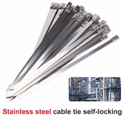 ISFRIDAY Kabel Ties Stainless Steel Multifunctional 4.6x300mm 20 PCS - IF1 - Silver — gambar 4