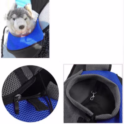 DG Tas Selempang Hewan Anjing Kucing Pet Carrier L - 600D - Blue — gambar 4