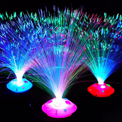 PDQ Lampu Hias LED Dekorasi Fiber Optic Light Night Lamp Multicolor - PD37 - Multi-Color — gambar 4