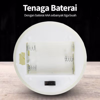 XmasL Lampu Hias LED Flameless Flickering Candles Light Model Lilin 4V - XL01 - White — gambar 4