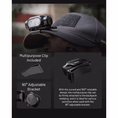 NITECORE Senter Kepala Headlamp LED IP66 240 Lumens - HA11 - Black — gambar 4