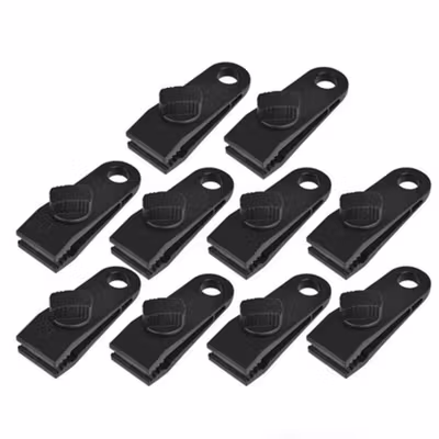 Meltalk Jepit Tenda Terpal Heavy-duty Thumb Screw Clips 10 PCS - ME30 - Black — gambar 4