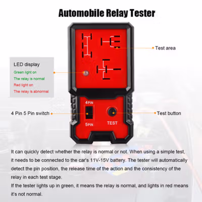 HB Alat Tester Relay Automotive Circuit Tester - CNBJ707-DW930 - Red — gambar 4