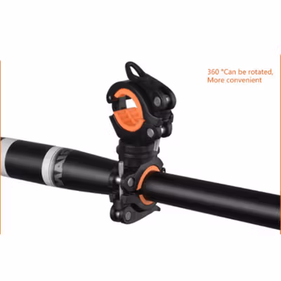 Cycle Zone Clamp Penjepit Senter Setang Sepeda 360 Derajat - ZH1035 - Black/Orange — gambar 4