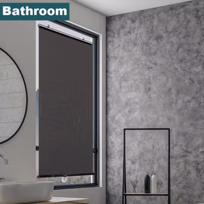 OTOHEROES Tirai Penahan Sinar Matahari Roller Blind Curtain 50x125cm - RY50 - Black — gambar 4
