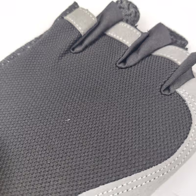 TaffSPORT Sarung Tangan Half Finger Sepeda Gym L - TSTS - Black — gambar 4