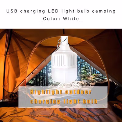 Vieruodis Lampu Gantung LED USB Outdoor Portable Tent Lamp Cool White 4W - V01 - White — gambar 4