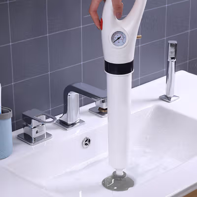 EMOSH Tembakan Plunger Toilet Powerful Dredger - EM7 - White — gambar 4