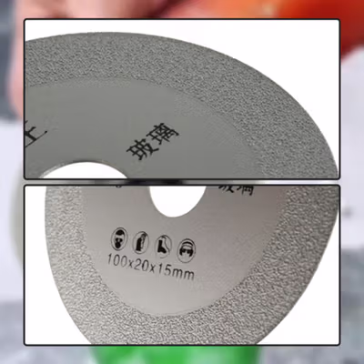DINGING Mata Gerinda Cakram Diamond Saw Blade Grinding Wheel 100mm - D-10 - Silver — gambar 4