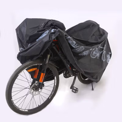 ANTRIS Sarung Cover Pelindung Sepeda Waterproof Dustproof Outdoor - ANT44 - Black — gambar 4