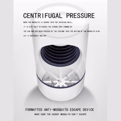 Aleekit Lampu LED UV Anti Nyamuk Mosquito Killer Lamp USB 5W 5V - XM888 - White — gambar 4