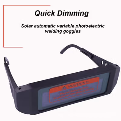 TaffGUARD Kacamata Las Otomatis Auto Darkening Soldering Goggles - HW008 - Black — gambar 4