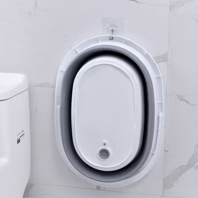 LAZEWING Baskom Ember Lipat Laundry Water Bucket Foldable 11L - B244 - Gray — gambar 4