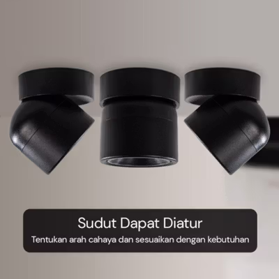 Aisilan Lampu Sorot Plafon Minimalis Nordic Natural White 4000K 7W - MSD52 - Black — gambar 4