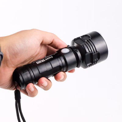TaffLED Senter LED XLM P70 USB Rechargeable 50W 1000 Lumens with 26650 Battery - XLM-P70 - Black — gambar 4