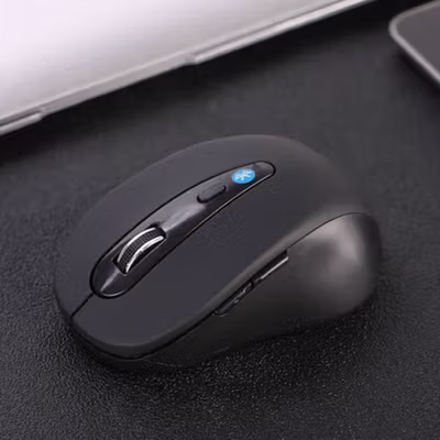 Taffware Mouse Bluetooth Wireless Optical Ergonomic Design 1600DPI - PWM-601 - Black — gambar 4