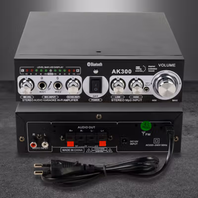 WXF Audio Bluetooth Amplifier KTV Karaoke - AK300 - Black — gambar 4