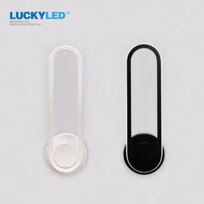 LUCKYLED Lampu Hias Dinding Rotasi 320 Derajat Natural White 4500K 12W - 8337 - Black — gambar 4