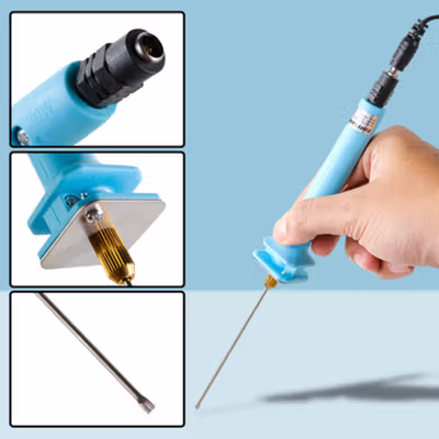 Taffware Pemotong Styrofoam Gabus Polystyrene Cutting Machine 10cm 30W - CT10 - Blue — gambar 4