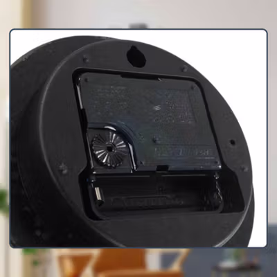 TaffHOME Jam Dinding Bulat DIY Quartz Giant Wall Clock 90-100cm - DIY-105 - Black — gambar 4