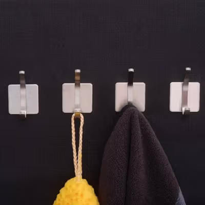 TaffHOME Gantungan Dinding Hook Hanger Stainless Steel - MT25 - Silver — gambar 4
