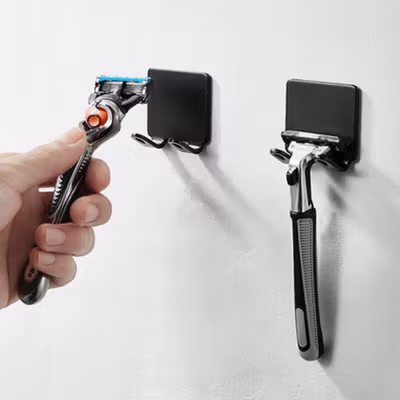TaffHOME Gantungan Dinding Kapstok Hook Hanger Aluminium - MT14 - Black — gambar 4